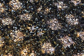 格子 土 光 花壇 小石