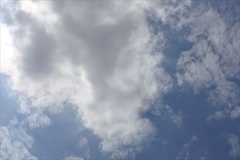 きれいな青空と白い雲