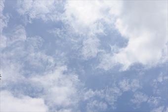 雲の多い空 青 天気