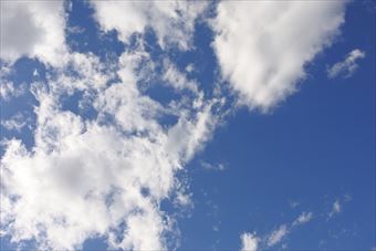 今日は快晴です！