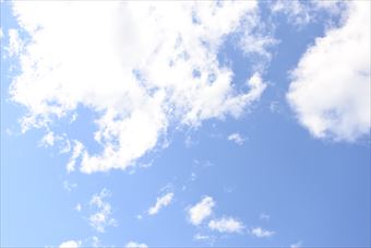 お天気がいいと気持ちまでハレバレ