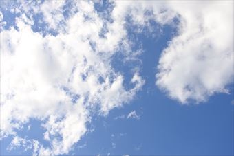 きれいな空！　幸せ。