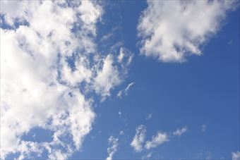 今日もよく晴れています