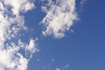 空がきれいです。