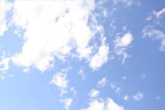 よく晴れています