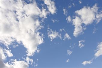 空の青がきれいです