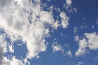 雲が多いお天気です