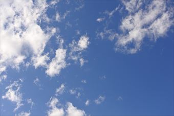 空がきれい。今日もいい日になるといいな