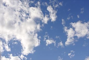 青い空。白い雲。言うことなし！