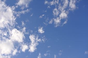 よく晴れています！