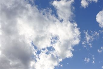 今日の天気は晴れのち曇り