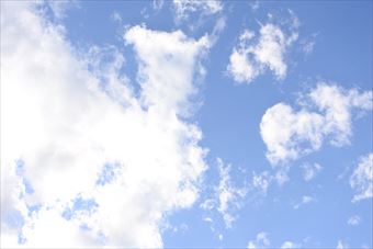 今日のお天気は晴れです