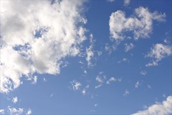 blue sky in summer. Tokyo.