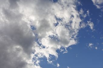 青い空と白い雲
