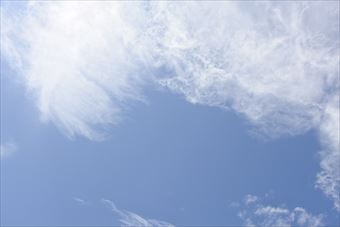 空がきれい。雲が美しい