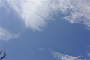 空がきれいで幸せ。