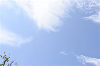 空を見上げる。気持ちいいな