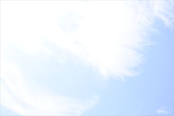 太陽がまぶしいです