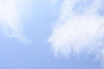 天気予報は曇りでしたが