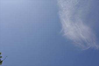 美しい空。青、雲の白