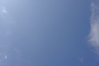 真っ青。空を見上げるのが大好き