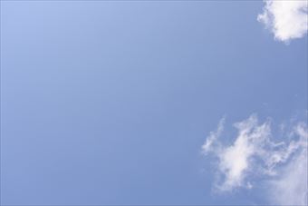 今日はいいお天気です。晴れてます