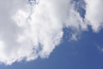 いいお天気だな。晴れてます