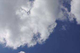 快晴です。今日は旅行日和です