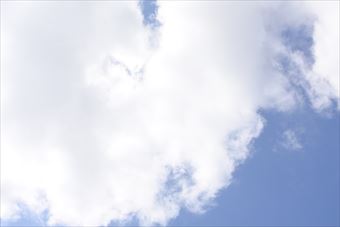 真夏の空です。快晴です。