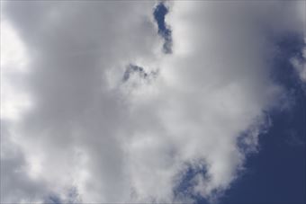 黒い雲がでてきました。お天気崩れるかな