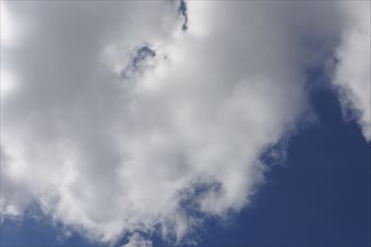 今日はいい天気。気持ちがいいな。