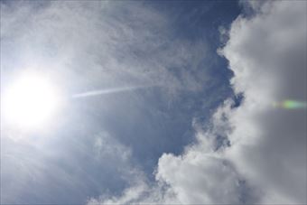 夏休み。陽ざしが強い。日焼けしそう