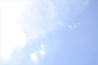 お天気予報通りの晴れです。
