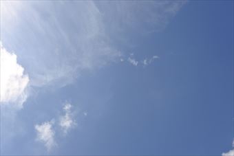 今日のお天気は晴れです