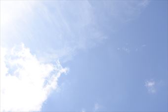 空を見て思う。がんばれ私！