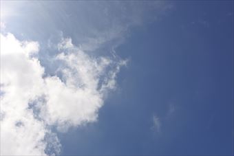 こんなきれいな空。感動してしまった