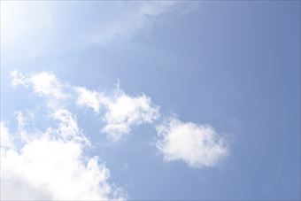 空がきれいだなぁ。見てると時間を忘れます