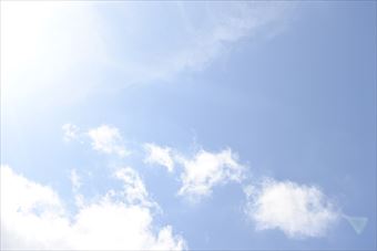 まぶしいな。真夏の太陽