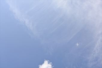 変わった雲。きれいです