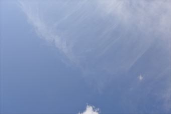 きれいな空。写真に撮りました