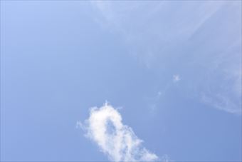 きれいな空だなぁ。時間が経つのを忘れてしまう