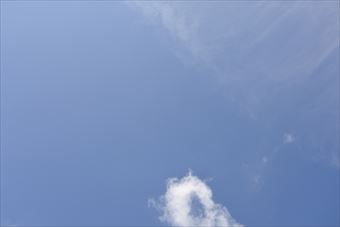 変わった雲の形だね