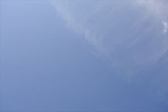 快晴です。雲ひとつありません