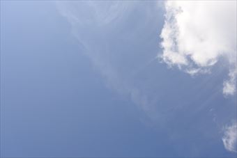 いいお天気になりました。晴れています