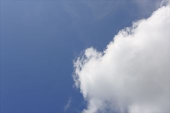 あんまり空がきれいなので写真に撮りました