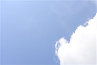 きれいな空を見ていると嫌なことも忘れられるね