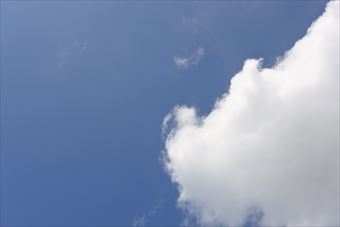 気持ちよく晴れています