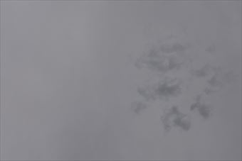 曇りの天気。雨降りそう