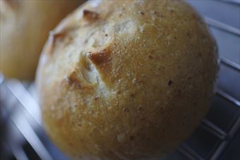 焼き立てのパン。すごい美味しそう。