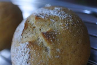 丸いパン。かわいい形。